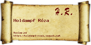 Holdampf Róza névjegykártya