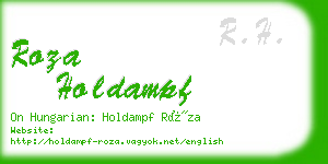 roza holdampf business card